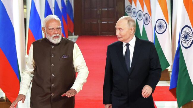 В. В. Путин Н. Моди В. В. Путин Н. Моди